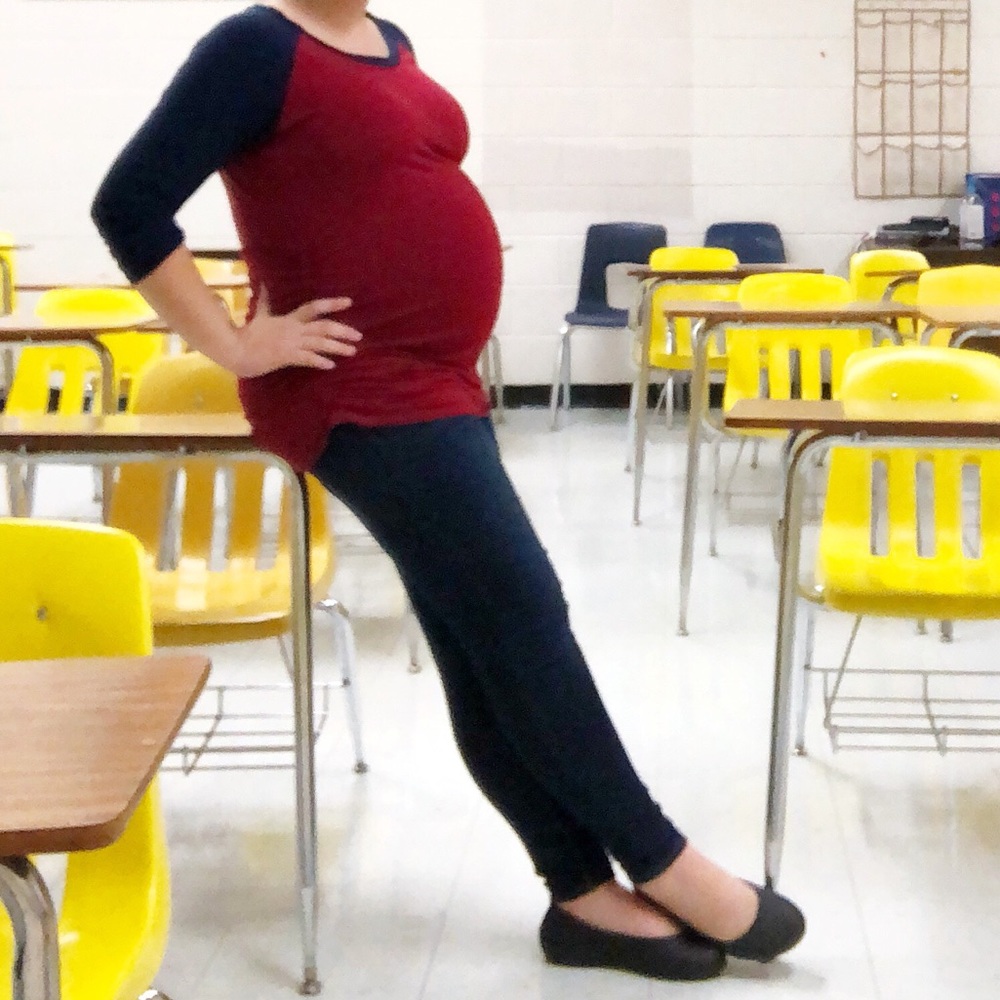 Hello Miz Maternity baseball tee - XL